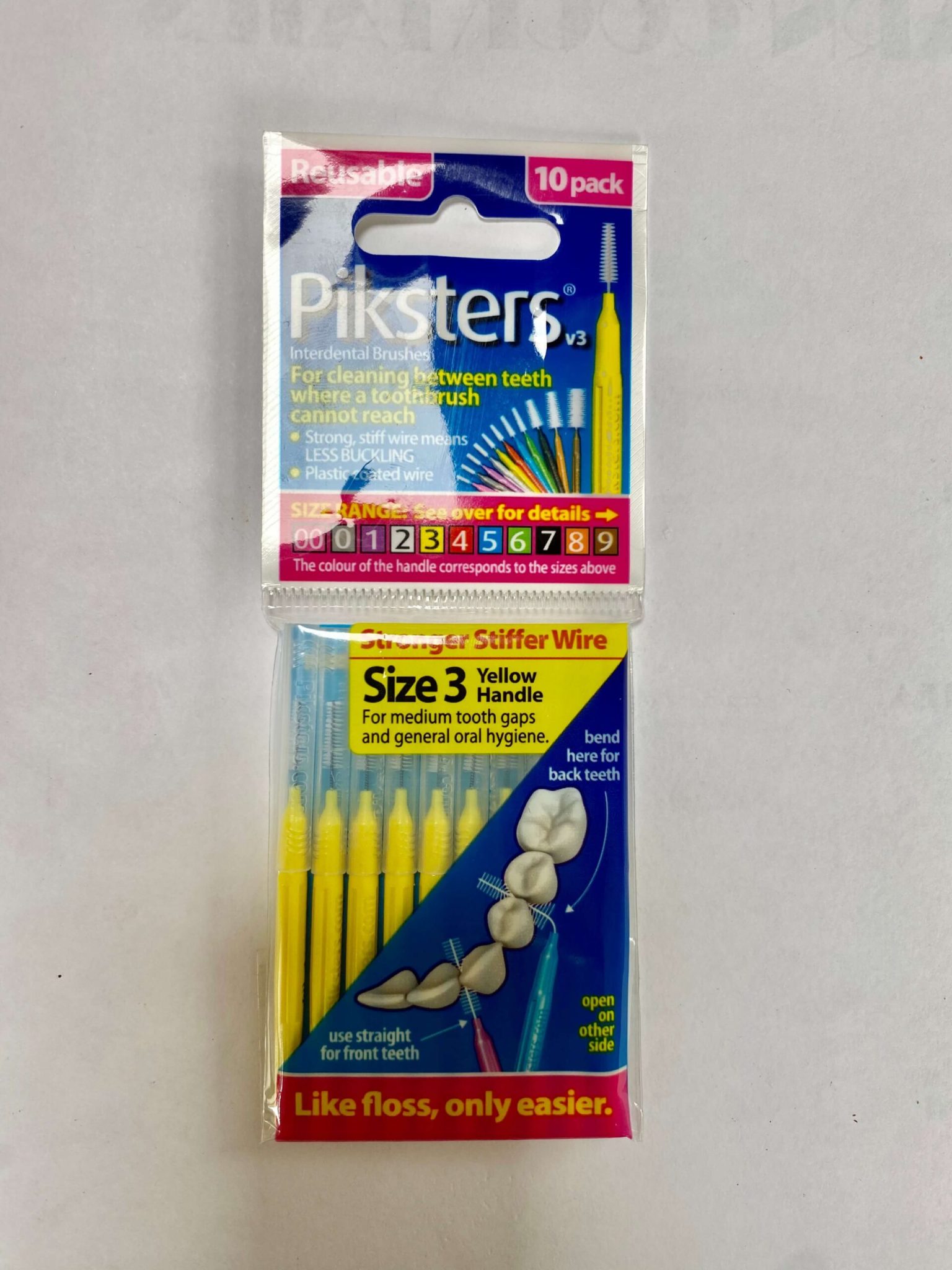 Piksters Interdental Brushes 10’S Sizes 3 Schofield and Pickup