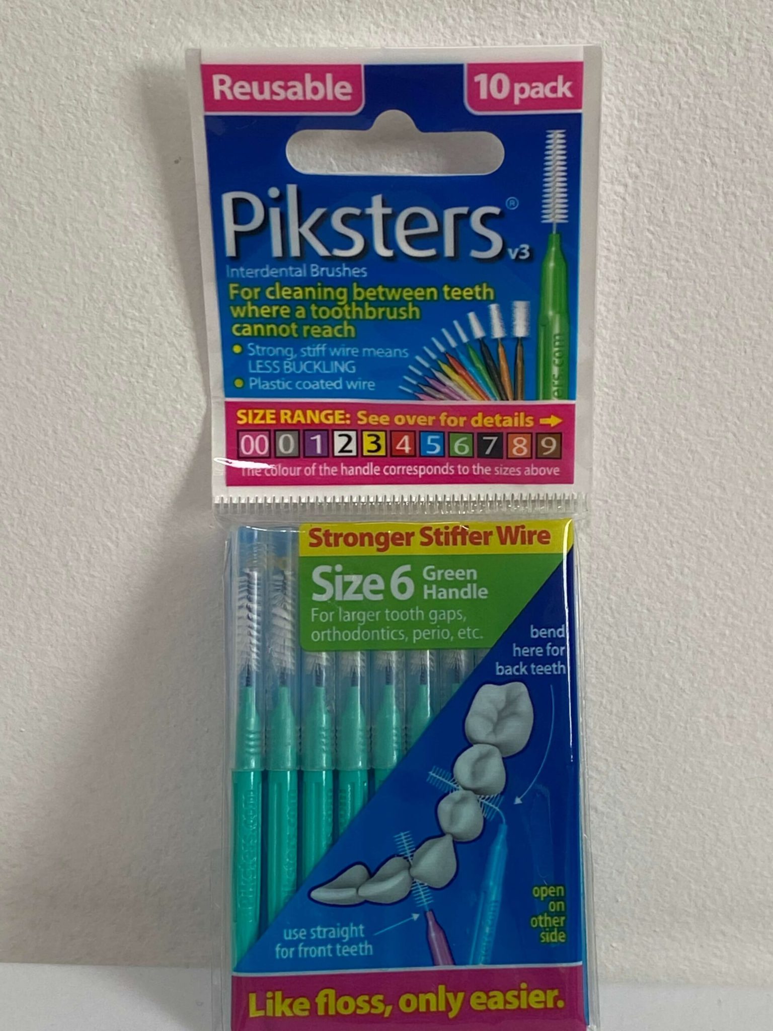 Piksters Interdental Brushes 10’S Sizes 6 Schofield and Pickup